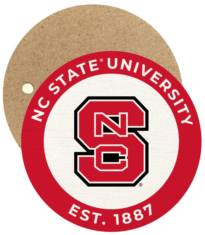 NC State Wolfpack Round Wooden 2.5" Fridge Magnet Officially Licensed Collegiate Product Single