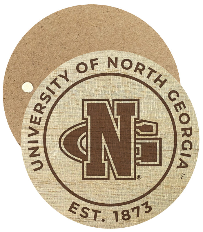 North Georgia Nighhawks Engraved Round Wooden 2.5" Fridge Magnet Officially Licensed Collegiate Product Single