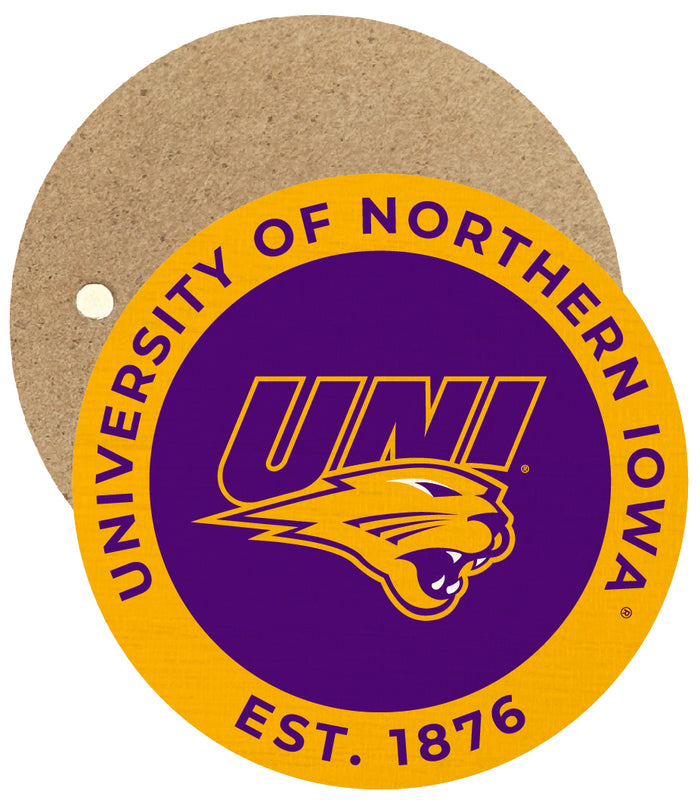 Northern Iowa Panthers Round Wooden 2.5" Fridge Magnet Officially Licensed Collegiate Product Single