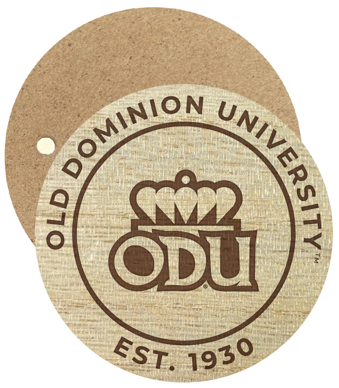 Old Dominion Monarchs Engraved Round Wooden 2.5" Fridge Magnet Officially Licensed Collegiate Product Single