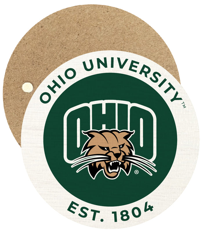 Ohio University Round Wooden 2.5" Fridge Magnet Officially Licensed Collegiate Product Single