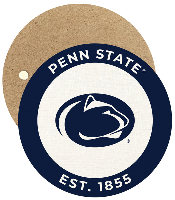 Penn State Nittany Lions Round Wooden 2.5" Fridge Magnet Officially Licensed Collegiate Product Single