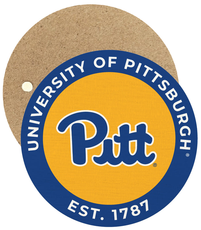 Pittsburgh Panthers Round Wooden 2.5" Fridge Magnet Officially Licensed Collegiate Product Single