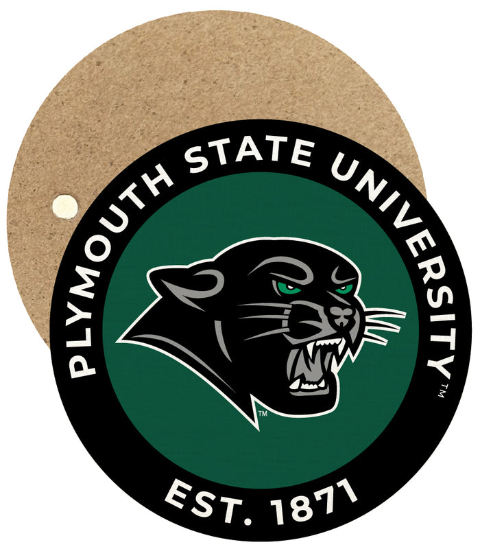 Plymouth State University Round Wooden 2.5" Fridge Magnet Officially Licensed Collegiate Product 2-Pack