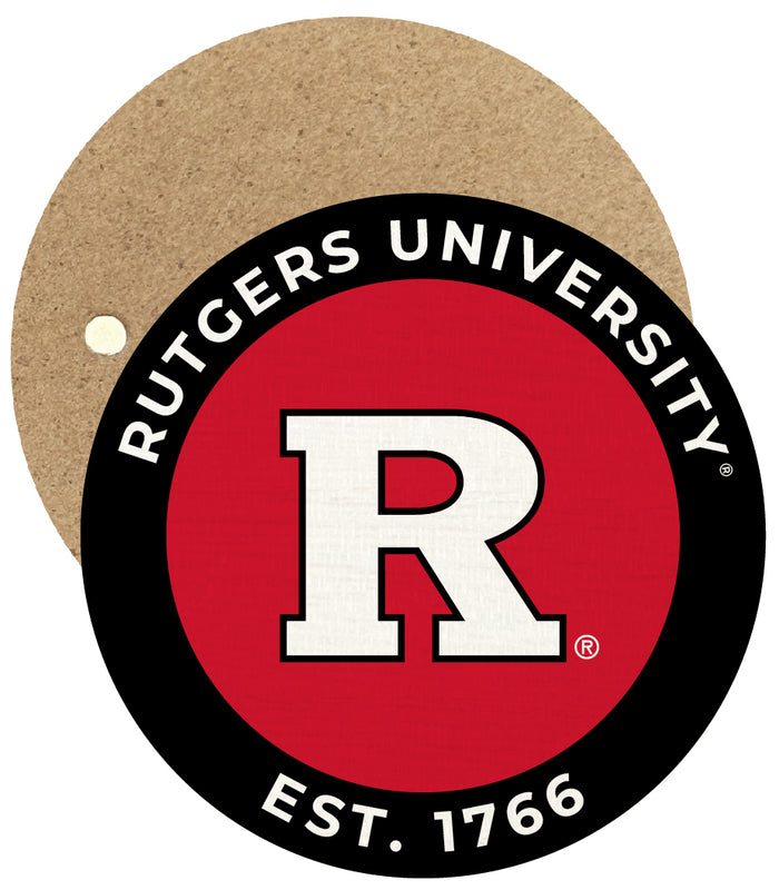 Rutgers Scarlet Knights Round Wooden 2.5" Fridge Magnet Officially Licensed Collegiate Product Single