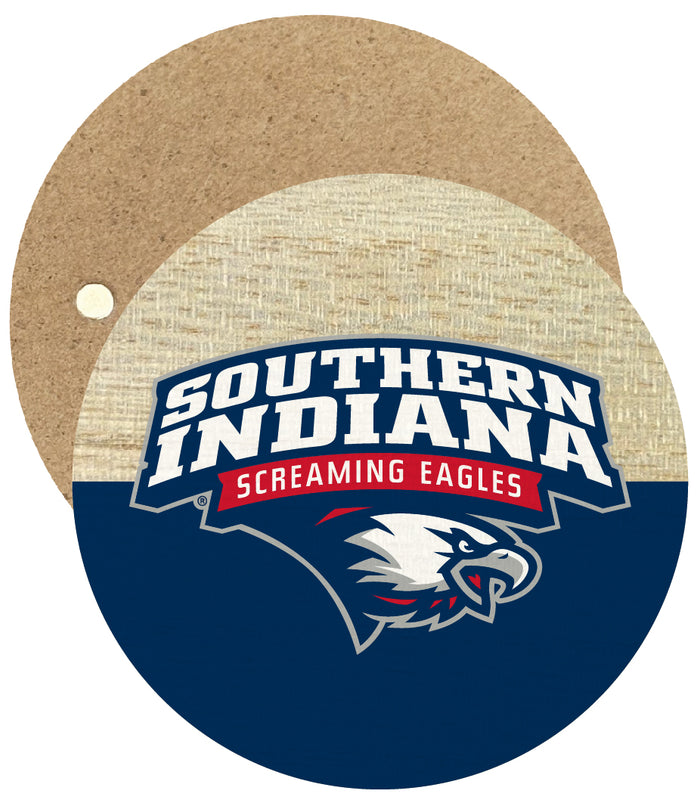 University of Southern Indiana Round Wooden 2.5" Fridge Magnet Officially Licensed Collegiate Product Single