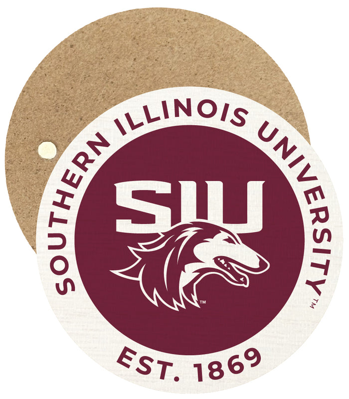 Southern Illinois Salukis Round Wooden 2.5" Fridge Magnet Officially Licensed Collegiate Product Single