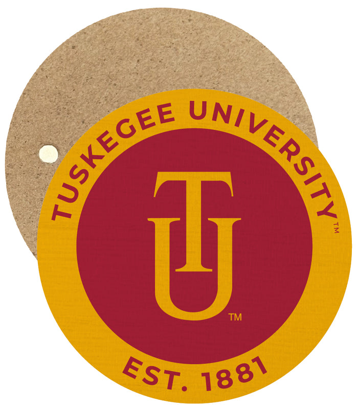 Tuskegee University Round Wooden 2.5" Fridge Magnet Officially Licensed Collegiate Product Single