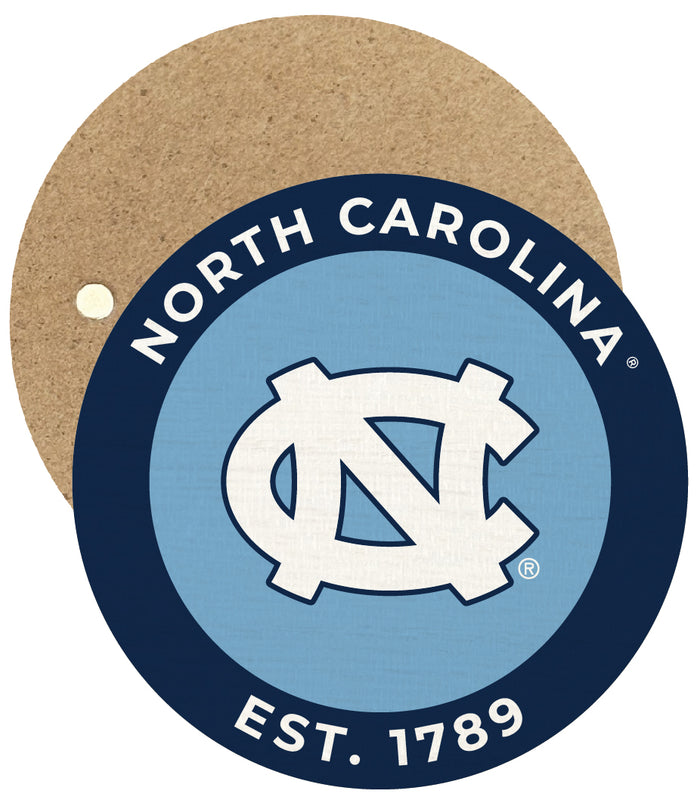 UNC Tar Heels Round Wooden 2.5" Fridge Magnet Officially Licensed Collegiate Product 4-Pack
