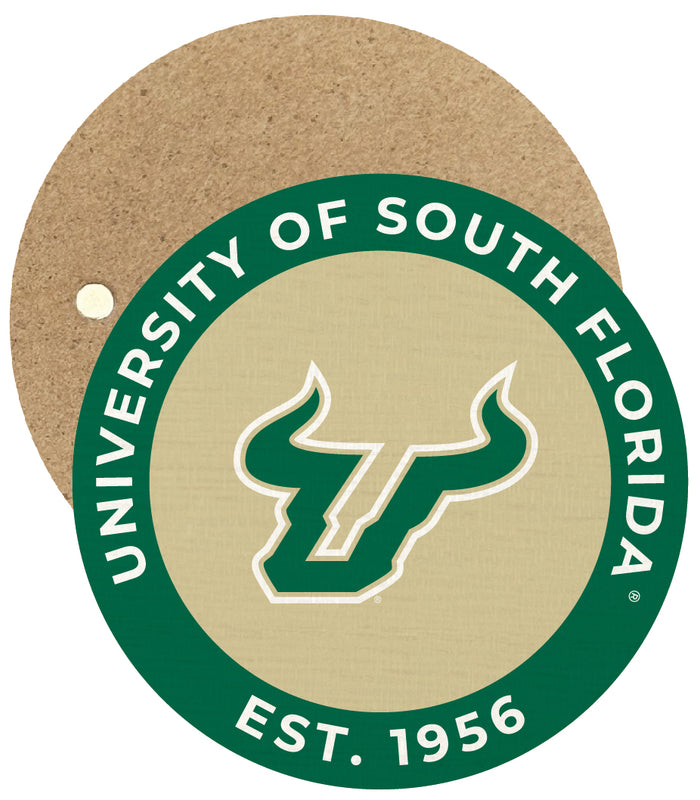 South Florida Bulls Round Wooden 2.5" Fridge Magnet Officially Licensed Collegiate Product Single