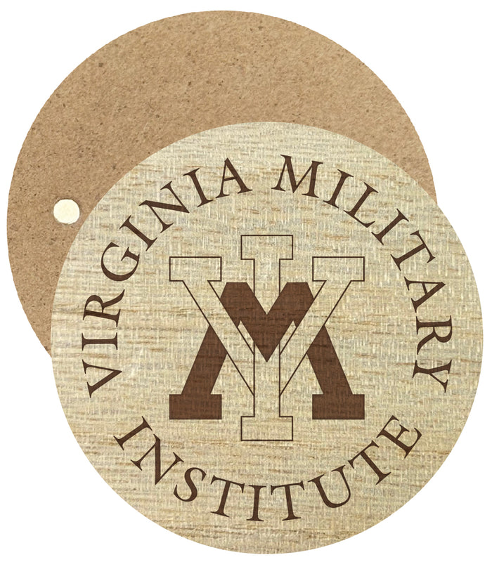 VMI Keydets Engraved Round Wooden 2.5" Fridge Magnet Officially Licensed Collegiate Product Single