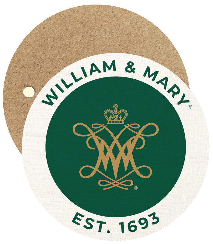 William and Mary Round Wooden 2.5" Fridge Magnet Officially Licensed Collegiate Product Single