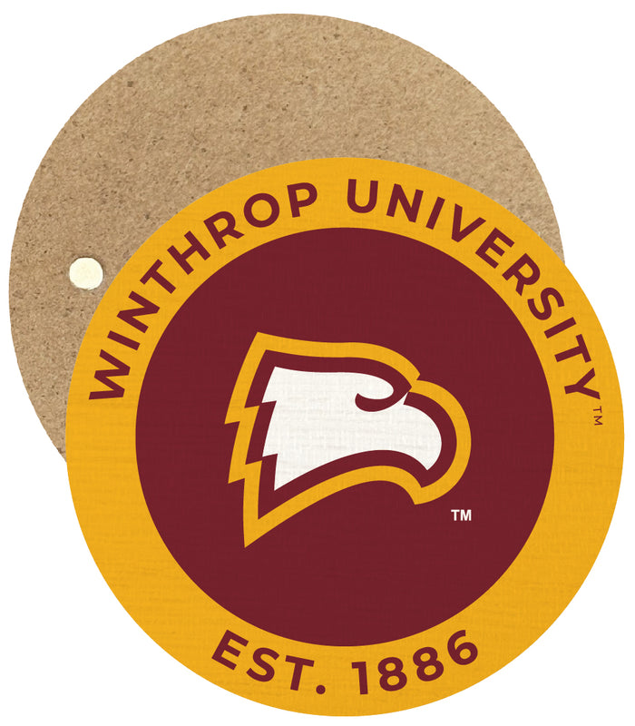 Winthrop University Round Wooden 2.5" Fridge Magnet Officially Licensed Collegiate Product Single