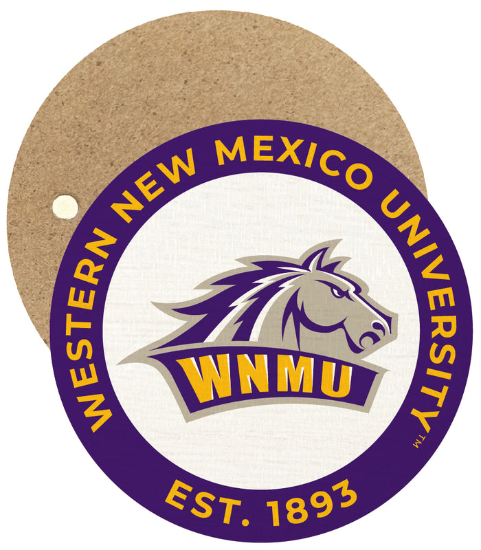 Western New Mexico University Round Wooden 2.5" Fridge Magnet Officially Licensed Collegiate Product Single