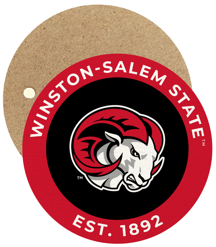Winston-Salem State Round Wooden 2.5" Fridge Magnet Officially Licensed Collegiate Product Single
