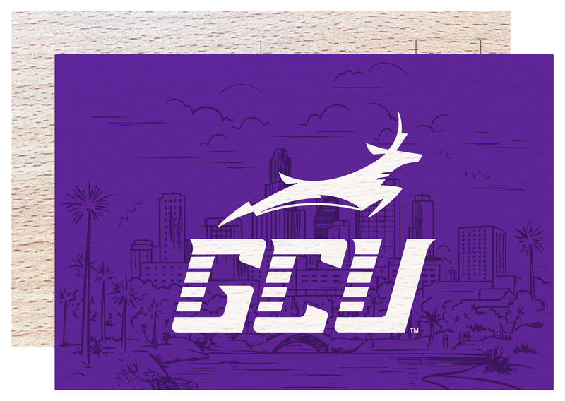 Grand Canyon University Lopes Officially Licensed 4x6" Wooden Postcard with Full Color Design