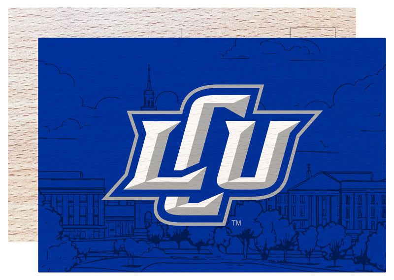 Lubbock Christian University Chaparral Officially Licensed 4x6" Wooden Postcard with Full Color Design