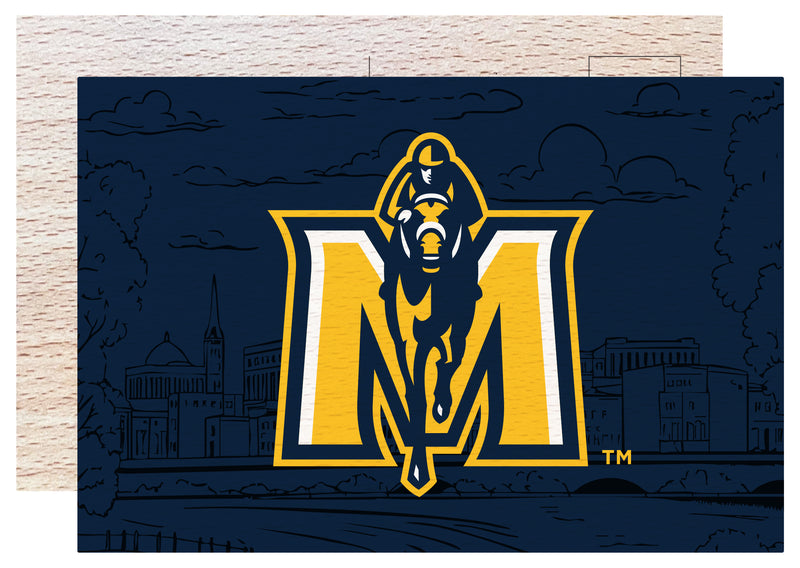 Murray State University Officially Licensed 4x6" Wooden Postcard with Full Color Design