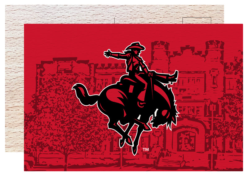 Northwestern Oklahoma State University Officially Licensed 4x6" Wooden Postcard with Full Color Design