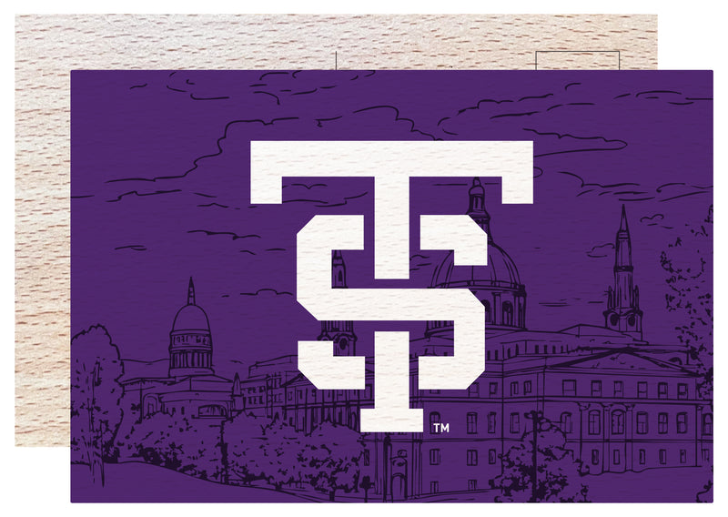 University of St. Thomas Officially Licensed 4x6" Wooden Postcard with Full Color Design