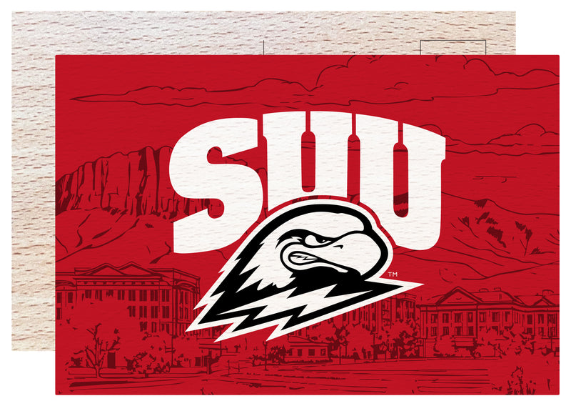 Southern Utah University Officially Licensed 4x6" Wooden Postcard with Full Color Design