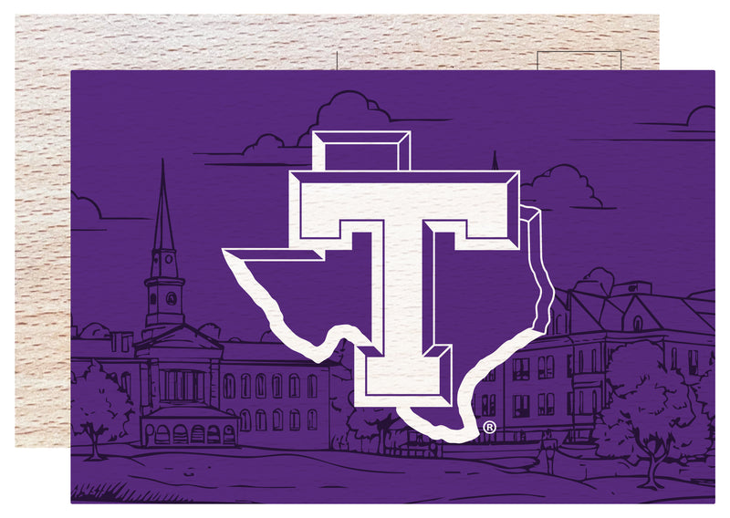 Tarleton State University Officially Licensed 4x6" Wooden Postcard with Full Color Design