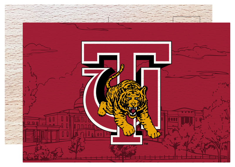 Tuskegee University Officially Licensed 4x6" Wooden Postcard with Full Color Design