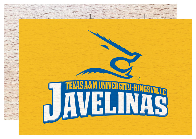 Texas A&M Kingsville Javelinas Officially Licensed 4x6" Wooden Postcard with Full Color Design