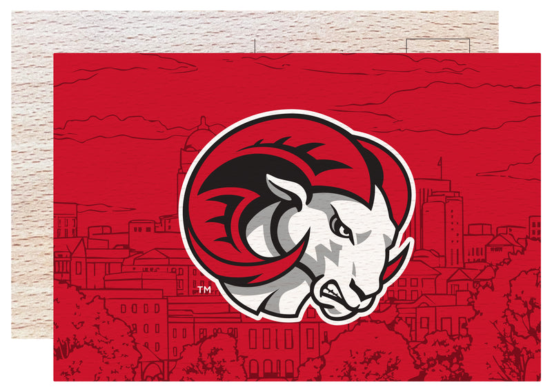 Winston-Salem State Officially Licensed 4x6" Wooden Postcard with Full Color Design