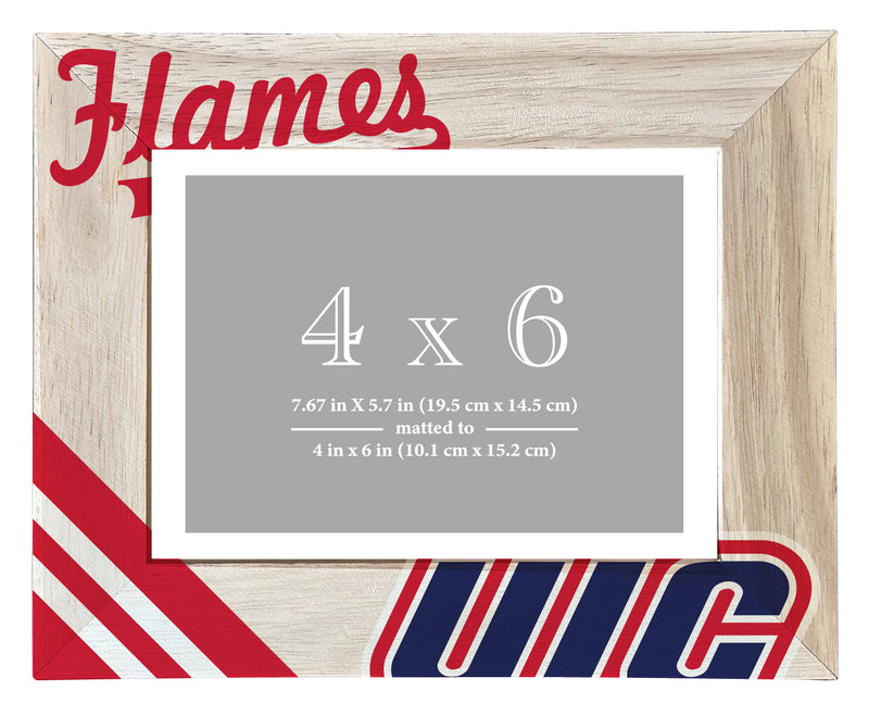 10 Pack University of Illinois at Chicago Officially Licensed College Printed Wooden Photo Frame 4x6 – Horizontal or Vertical Display