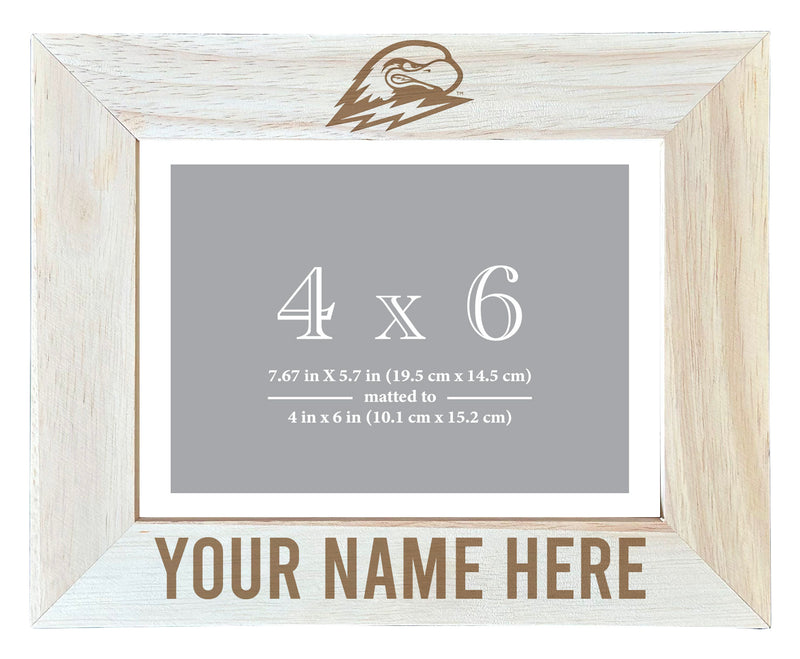 Southern Utah University Customizable Wooden Photo Frame Matted 4"x 6" Officially Licensed Collegiate Product Engraved