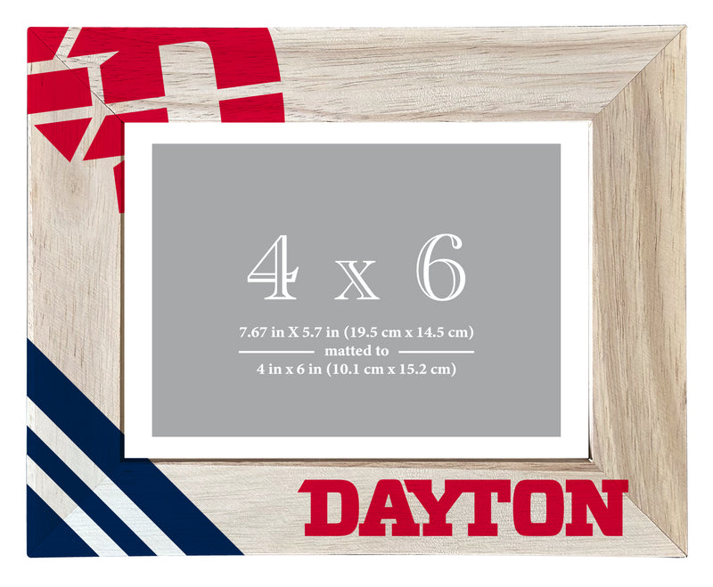 Dayton Flyers Officially Licensed College Printed Wooden Photo Frame 4x6 – Horizontal Display