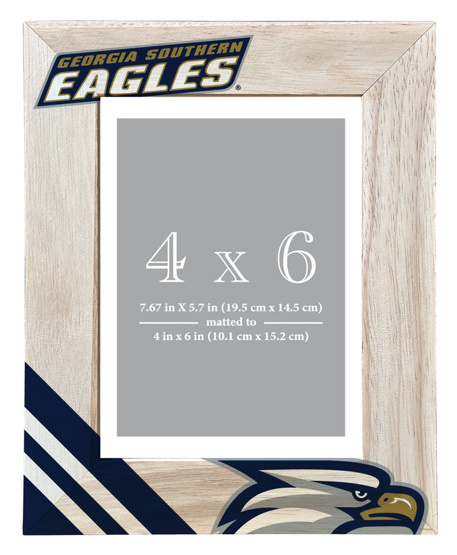 Georgia Southern Eagles Officially Licensed College Printed Wooden Photo Frame 4x6 – Vertical Display