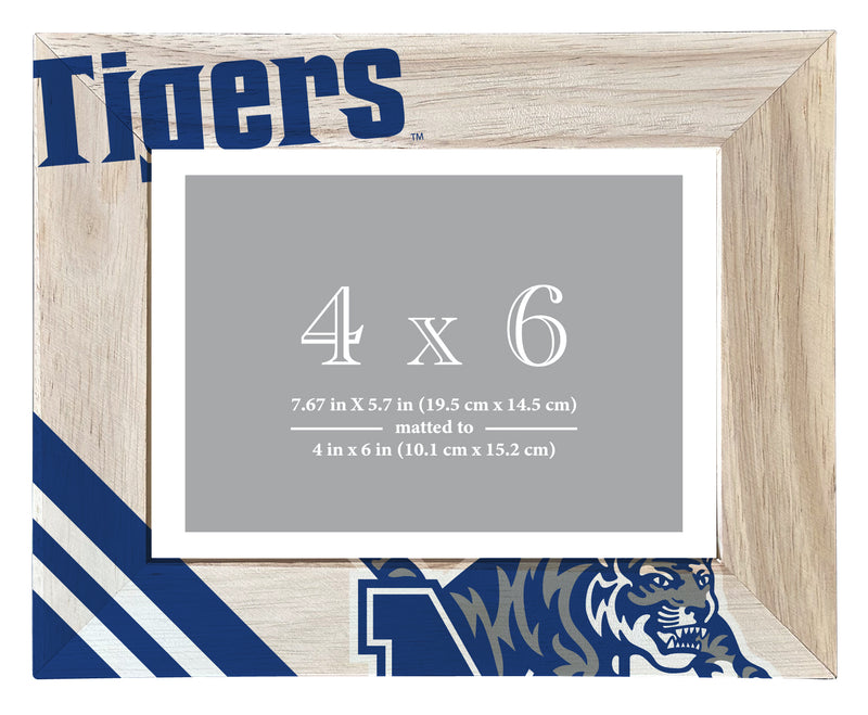 Memphis Tigers Officially Licensed College Printed Wooden Photo Frame 4x6 – Horizontal Display