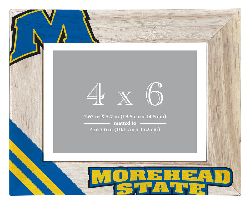 Morehead State University Officially Licensed College Printed Wooden Photo Frame 4x6 – Horizontal Display
