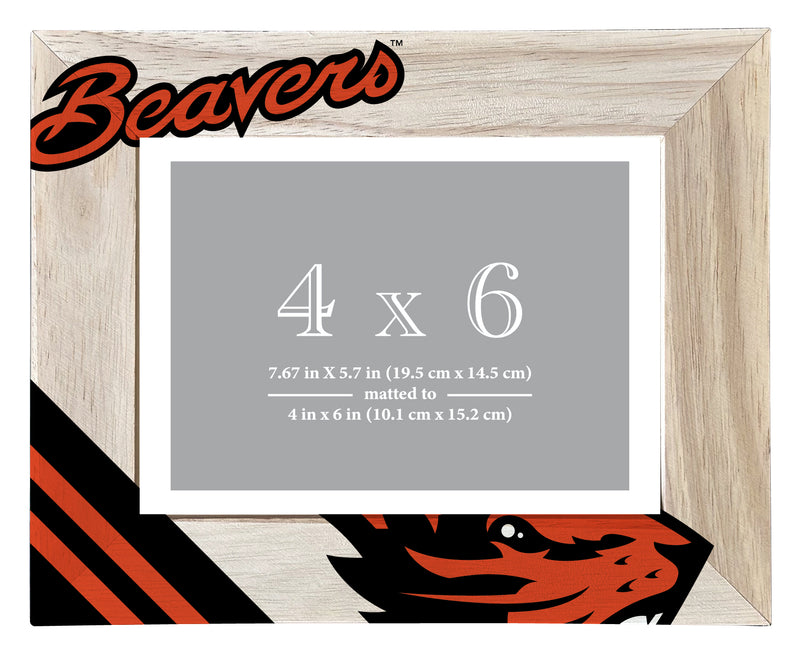 Oregon State Beavers Officially Licensed College Printed Wooden Photo Frame 4x6 – Horizontal Display