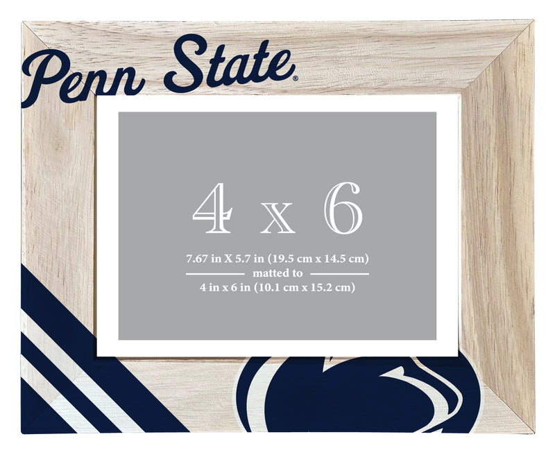 Penn State Nittany Lions Officially Licensed College Printed Wooden Photo Frame 4x6 – Horizontal Display