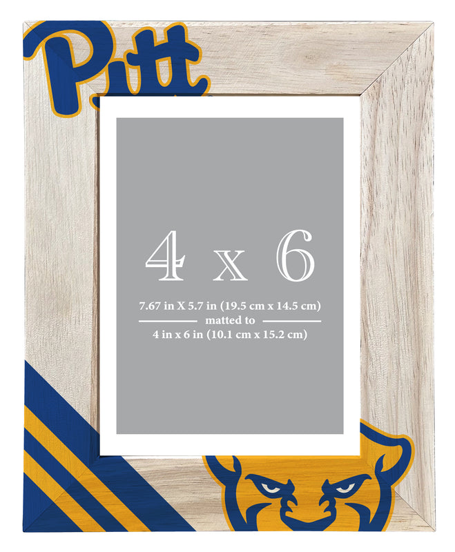 Pittsburgh Panthers Officially Licensed College Printed Wooden Photo Frame 4x6 – Vertical Display