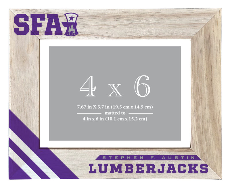 Stephen F. Austin State University Officially Licensed College Printed Wooden Photo Frame 4x6 – Horizontal Display