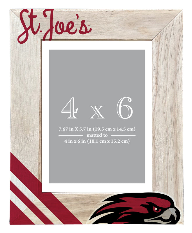St. Joseph's University Officially Licensed College Printed Wooden Photo Frame 4x6 – Horizontal or Vertical Display