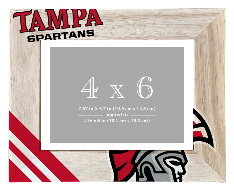 University of Tampa Spartans Officially Licensed College Printed Wooden Photo Frame 4x6 – Horizontal Display