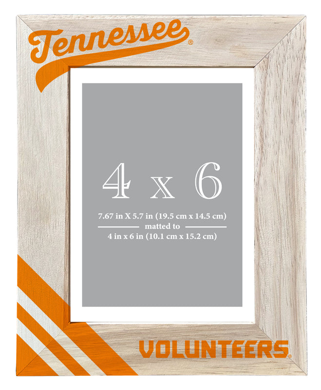 Tennessee Knoxville Volunteers Officially Licensed College Printed Wooden Photo Frame 4x6 – Vertical Display