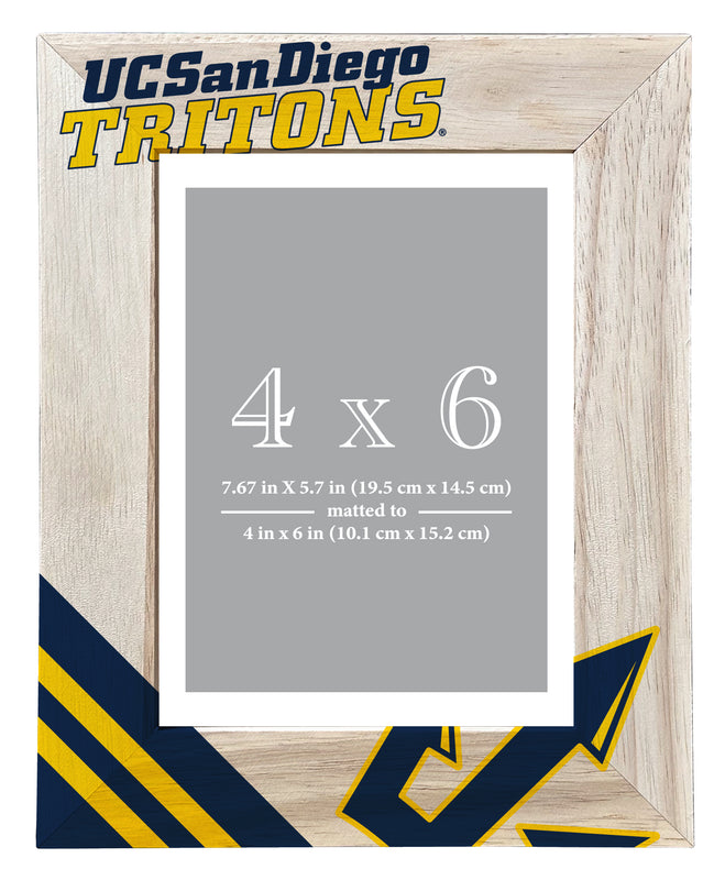 UC San Diego Officially Licensed College Printed Wooden Photo Frame 4x6 – Vertical Display