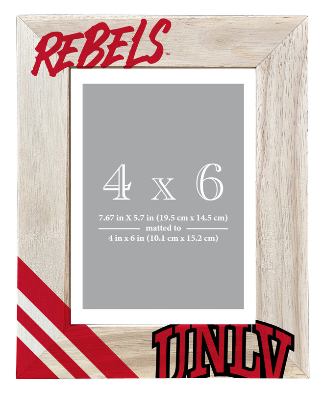 UNLV Rebels Officially Licensed College Printed Wooden Photo Frame 4x6 – Vertical Display