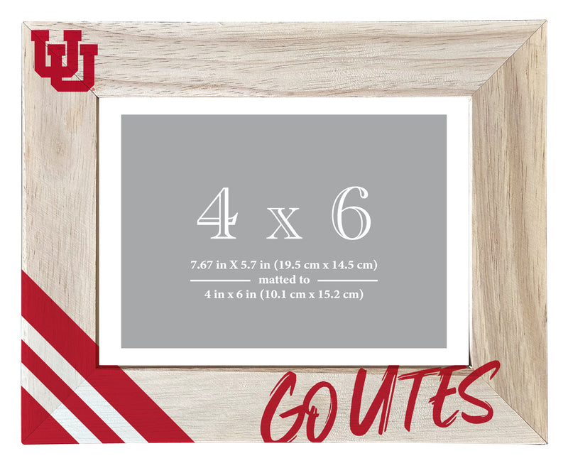 Utah Utes Officially Licensed College Printed Wooden Photo Frame 4x6 – Horizontal Display