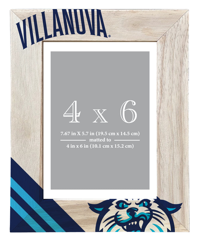 Villanova Wildcats Officially Licensed College Printed Wooden Photo Frame 4x6 – Vertical Display