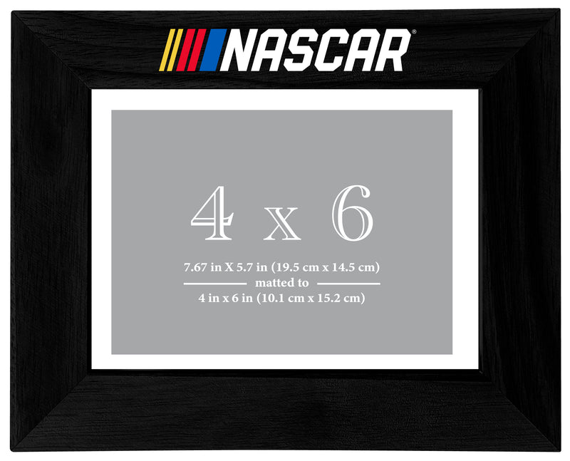 Nascar Wooden Photo Frame Matted to 4 x 6 Inch Officially Licensed