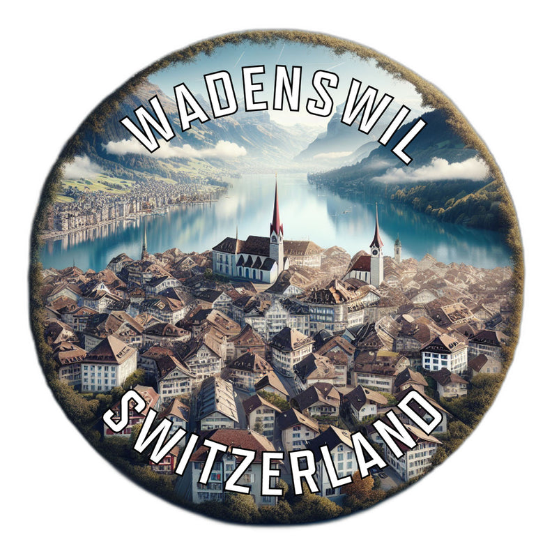 Wadenswil Switzerland Souvenir Die Cut Flat Magnet 2-Inch
