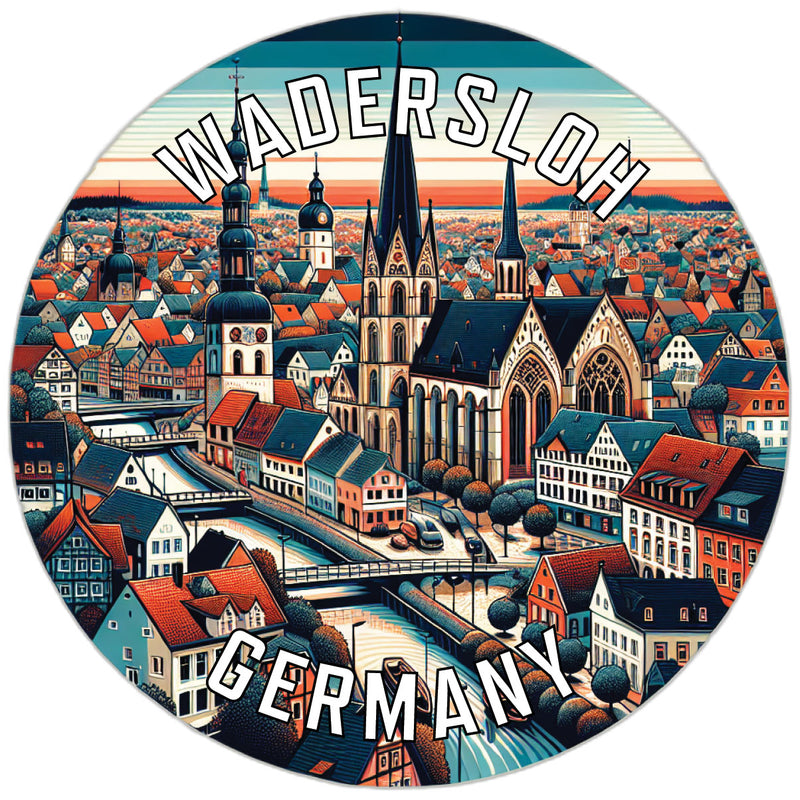 Wadersloh Germany Souvenir Vinyl Decal Sticker 2-Inch