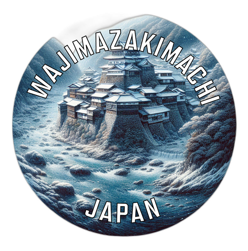 Wajimazakimachi Japan Souvenir Die Cut Flat Magnet 6-Inch